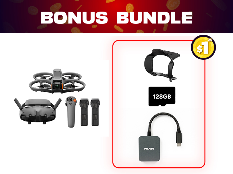 DJI Avata 2 Fly More Combo + $1 Bonus Bundle